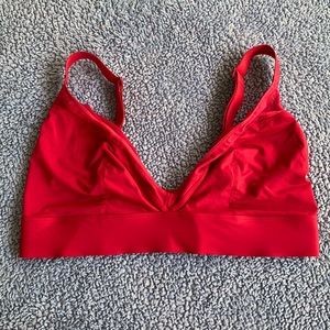 Parade Red Plunge Bralette